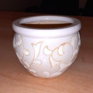 🆓️Add-on🆓️ Small White & Cream Ceramic Planter